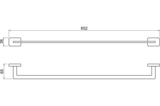 Полотенцедержатель Aquatek Либра AQ4314MB черный